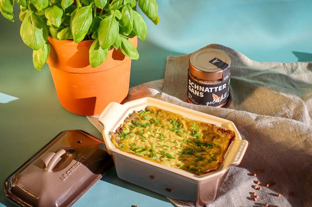 Schnattergans wie Gänseleberpastete im Cottage Pie